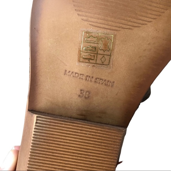 Garnet Hill Chloe Studded Suede Booties Size 38 7.5 Brown Casual Ankle Boots - Picture 4 of 6